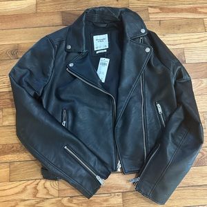 Vegan leather Abercrombie jacket